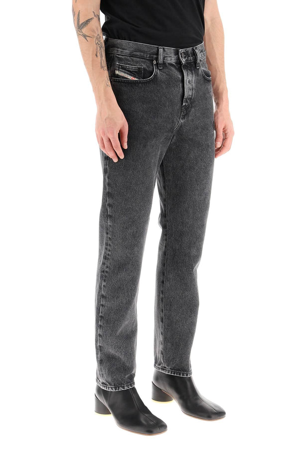 Diesel five-pocket jeans featuring embossed d-oval logo