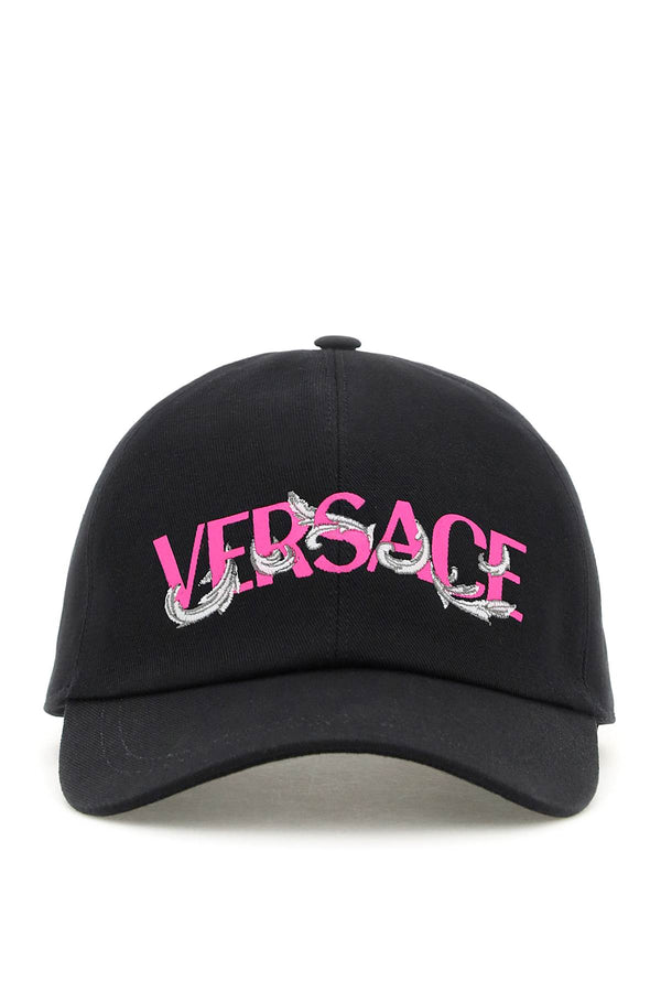 Versace printed logo baseball cap