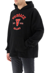 Versace varsity hoodie with terry patches