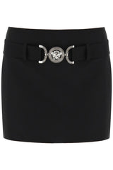 Versace medusa buckle mini skirt