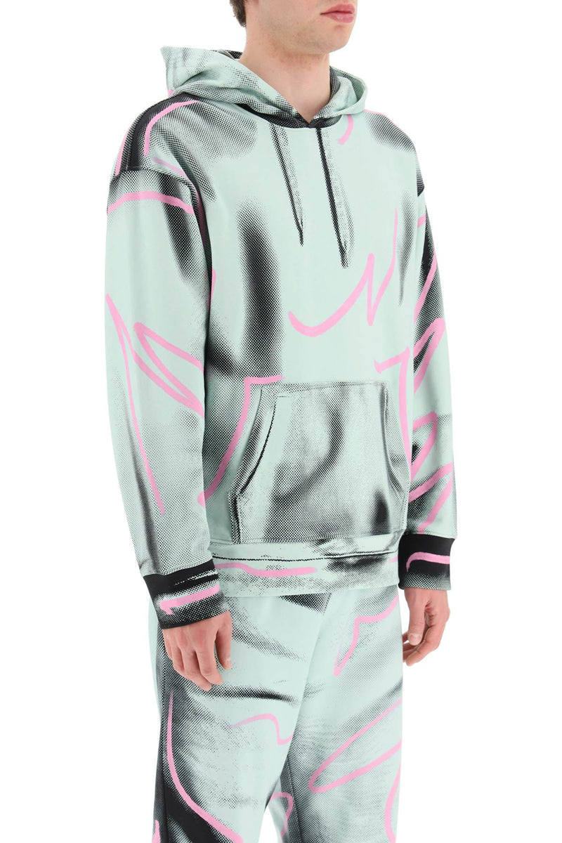 Moschino shadows & squiggles hoodie
