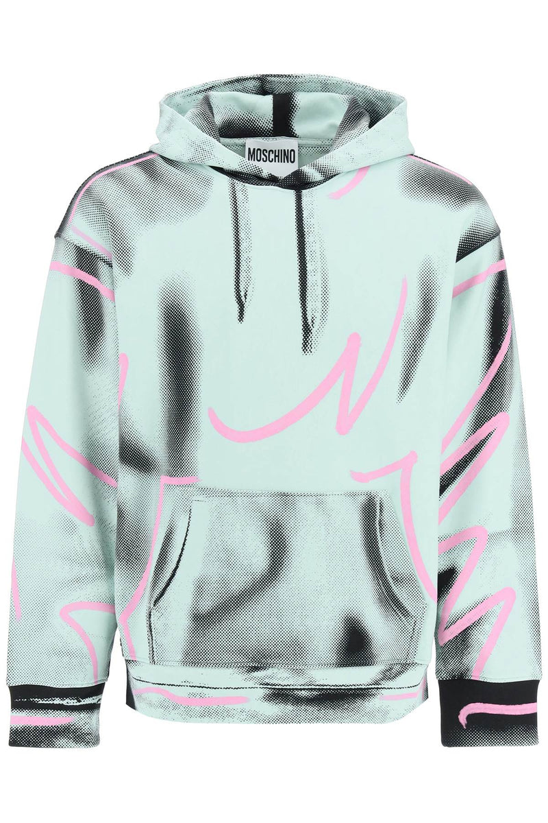 Moschino shadows & squiggles hoodie