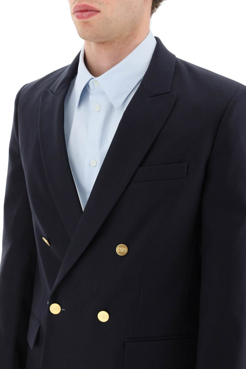 Valentino drouble-breasted blazer with rear vents