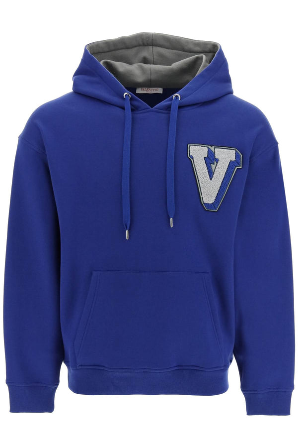 Valentino hoodie with v-3d logo patch
