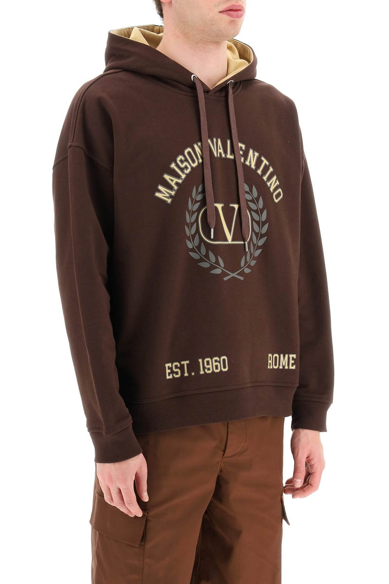 Valentino logo print hoodie