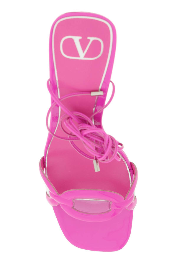 Valentino garavani 'chain 1967' patent leather sandals