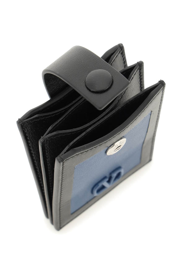 Valentino garavani leather card holder