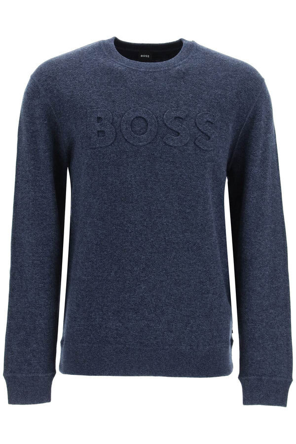 Boss embossed logo sweater