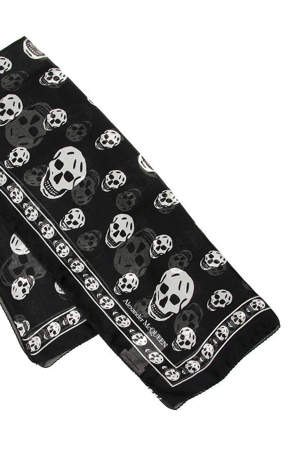 Alexander mcqueen skull silk scarf