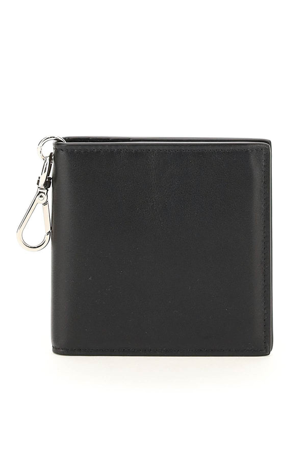 Alexander mcqueen squared billfold with snap-hook