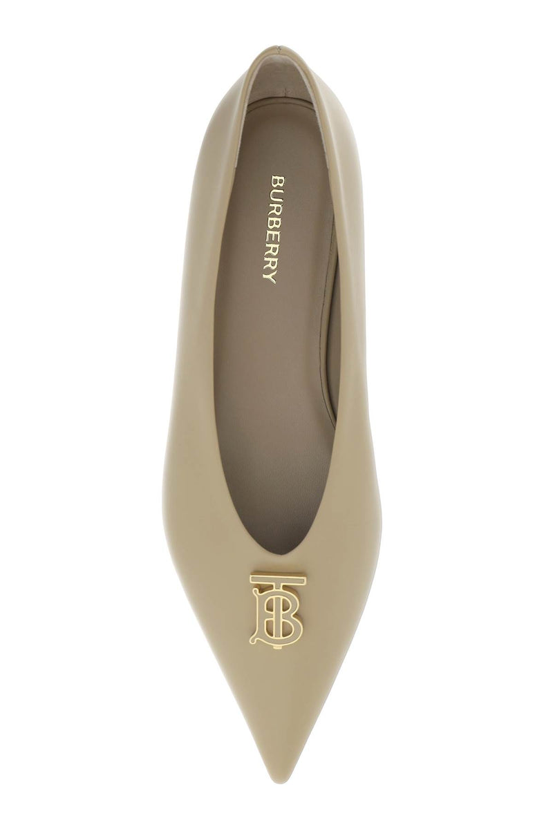 Burberry pointed leather ballet flats