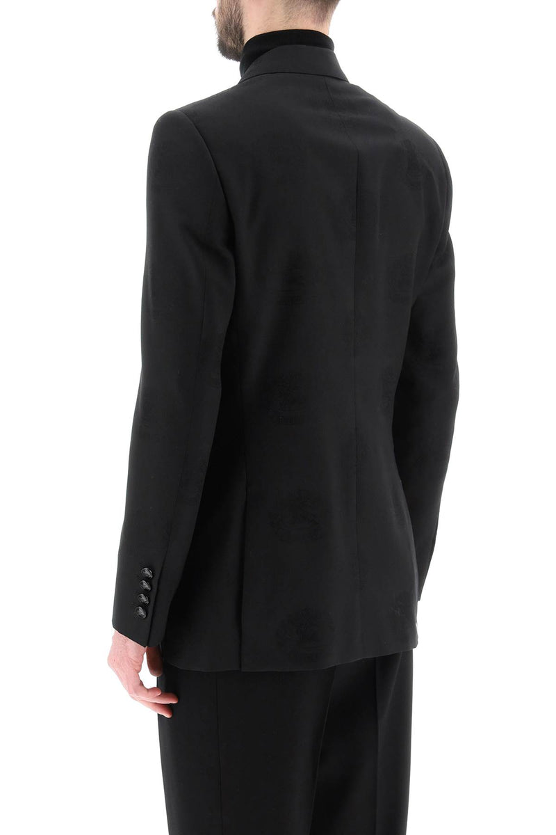 Burberry tuxedo jacket with jacquard details