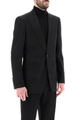 Burberry tuxedo jacket with jacquard details