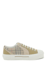 Burberry vintage check &amp, leather sneakers
