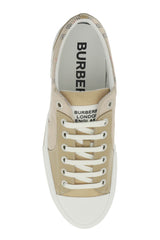 Burberry vintage check &amp, leather sneakers