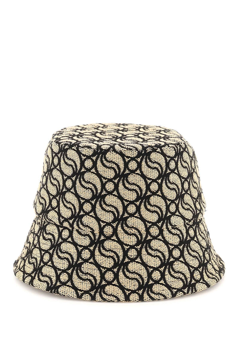 Stella mccartney s-wave woven straw bucket hat