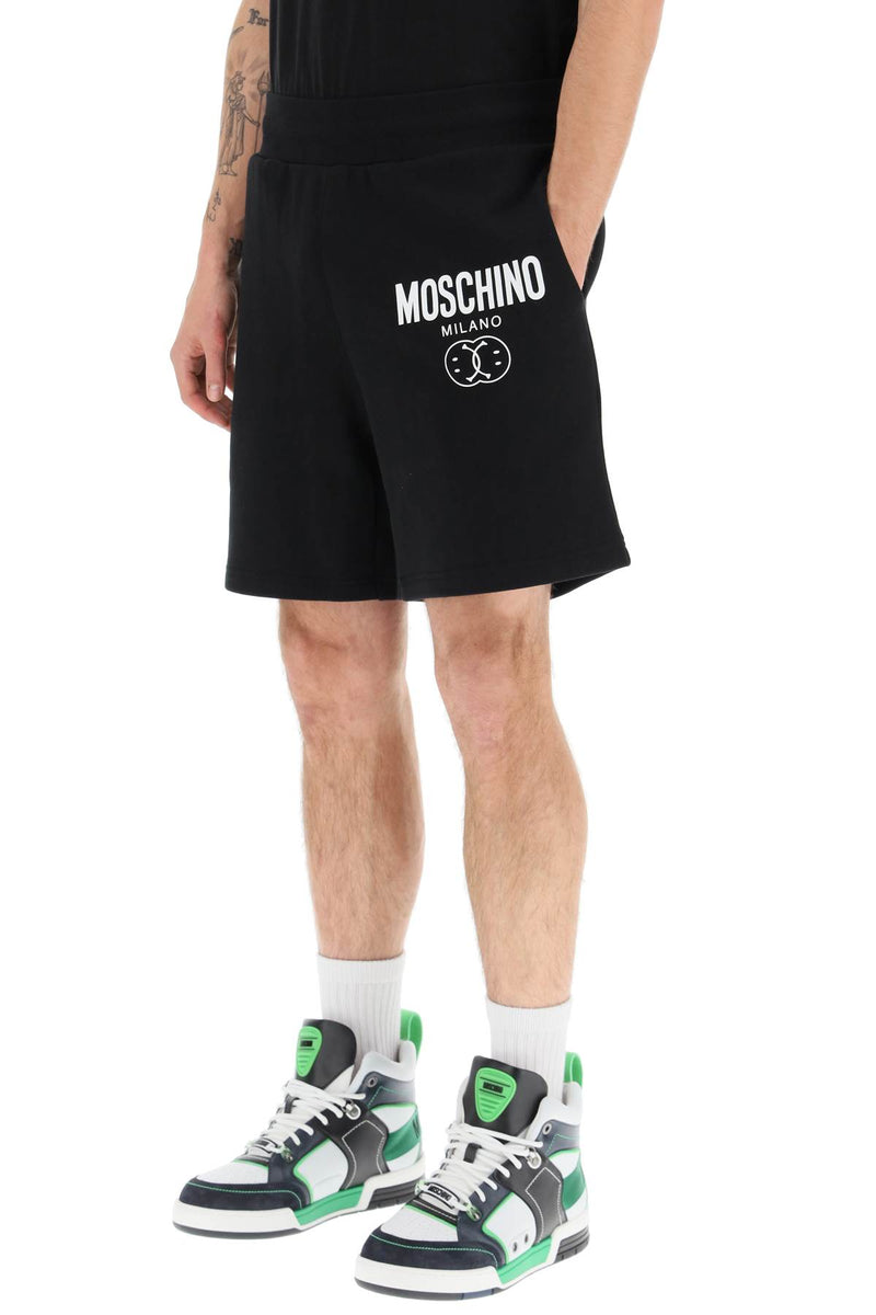 Moschino 'double question mark' logo sweatshorts