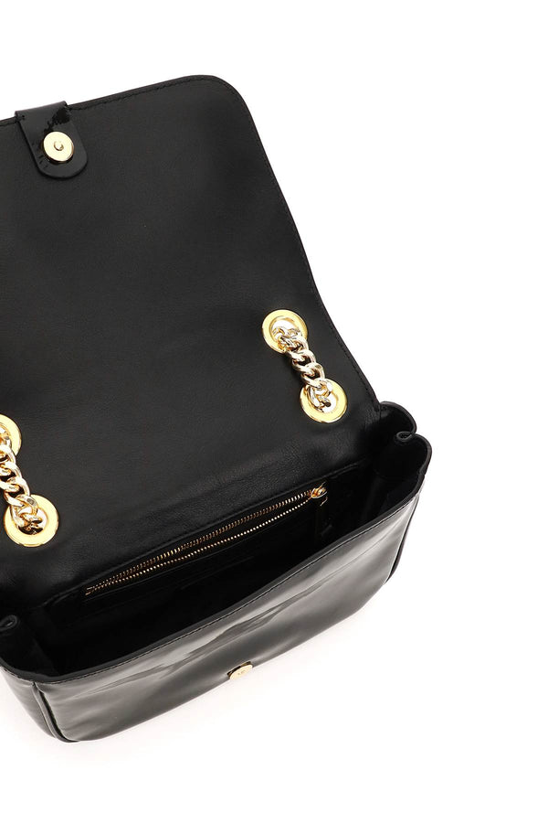 Moschino patent leather bag with logo