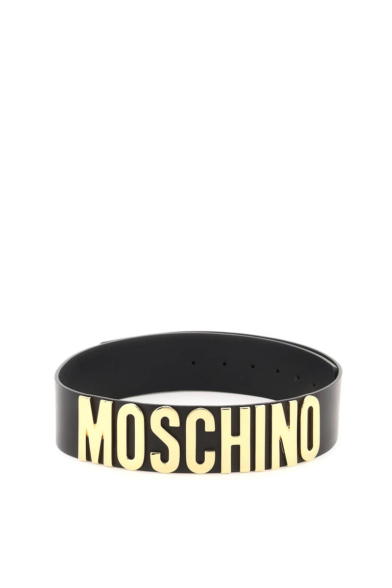 Moschino logo lettering belt