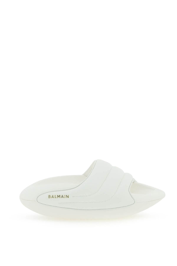 Balmain 'b-it' quilted leather slides