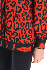 Dolce & gabbana leopard and zebra print silk shirt