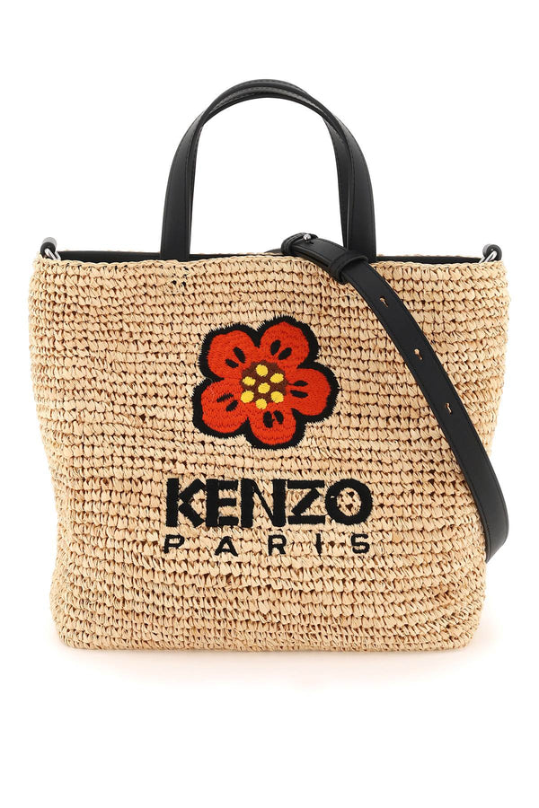 Kenzo boke flower raffia handbag