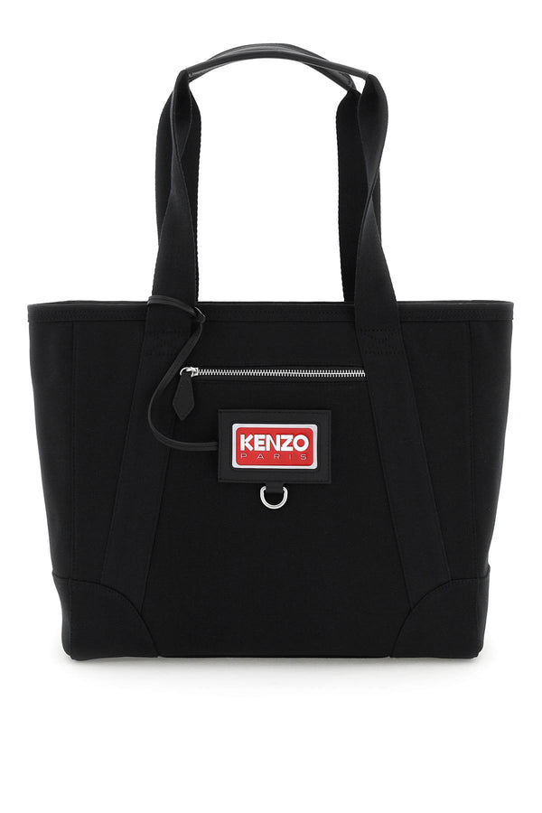 Kenzo big fabric tote bag with shoulder strap
