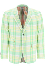 Thom browne madras single-breasted jacket