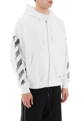 Off-white scribble diag full zip hoodie