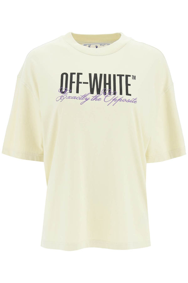 Off-white big logo opposite t-shirt