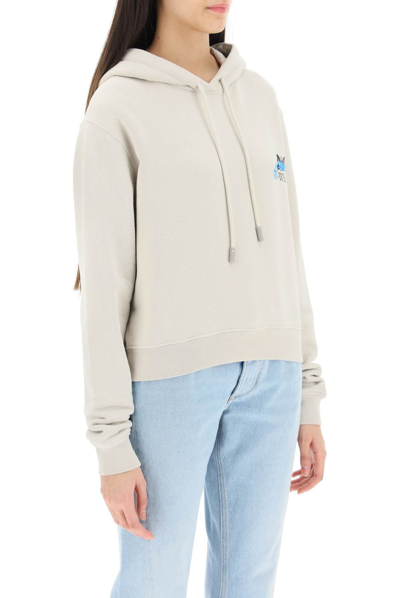 Off-white butterfly cropped hoodie