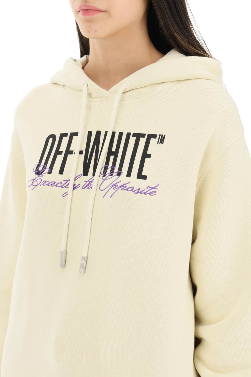 Off-white opposite logo hoodie
